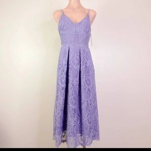 Gianni Bini Lavender Lace Midi Dress